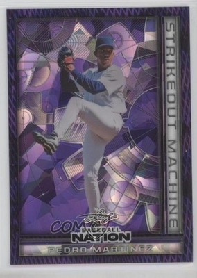 2025 Leaf Baseball Nation Purple Crystals 8/8 Pedro Martinez #SMB-11 HOF 7ba