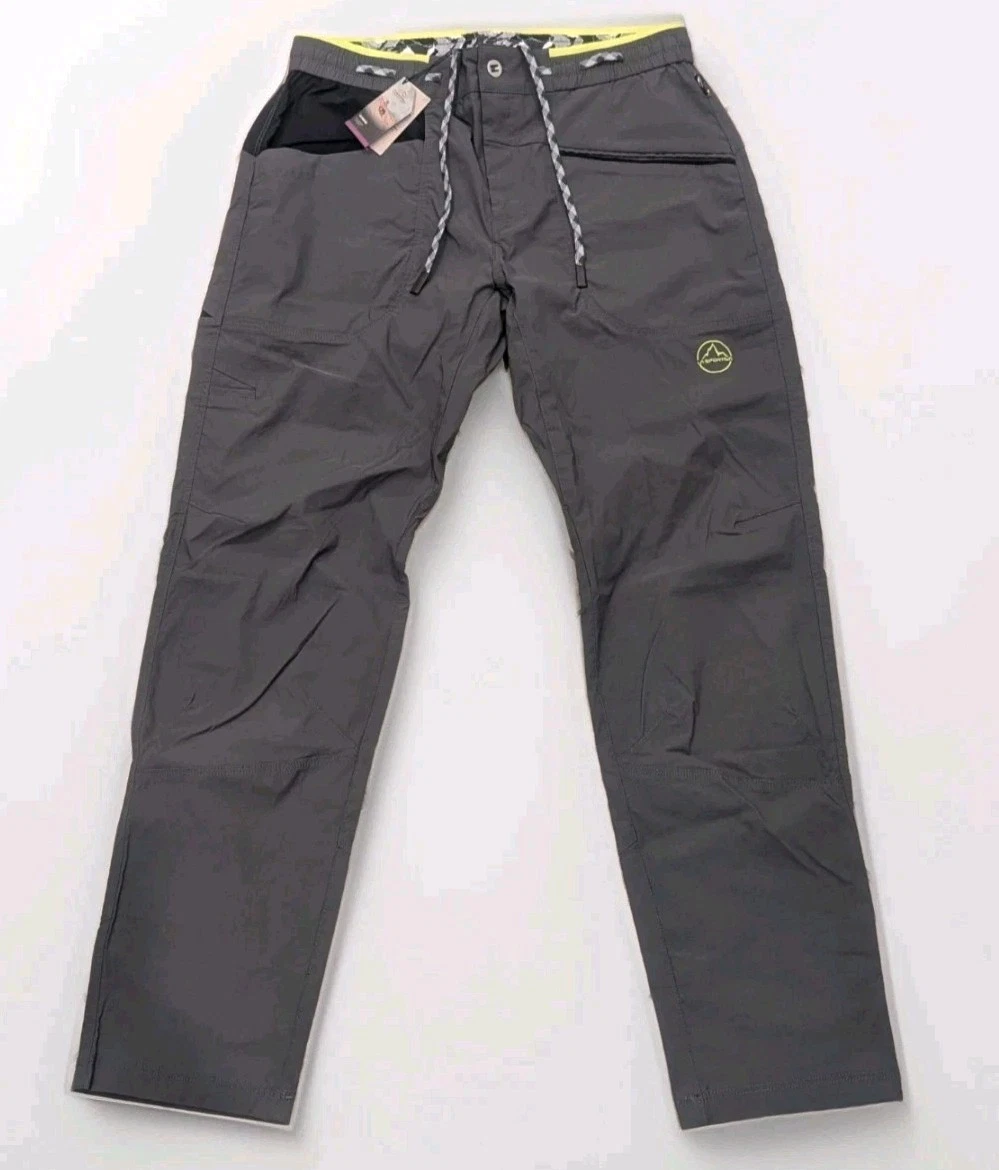 LA SPORTIVA TALUS CLIMBING HIKING PANTS US L / EU XL CARBON/LIME NEW NWT $109
Opens in a new window