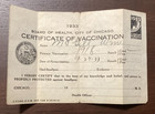 1933 Certificate of Smallpox Vaccination William McGill African American Artist — photo 1
