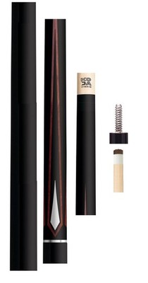 New KODA KD47RD Matte Black & Red Pool Cue   12.5mm Maple X-Shaft   No Wrap Cue