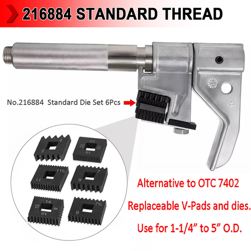 7402 Universal Outside Thread Chaser With 6 Pcs Use For 1-1/4" To 5" O.D