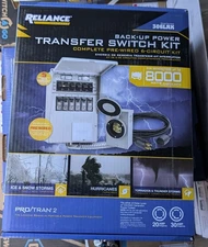 Reliance 306LRK 30Amp BackUp Power Manual Transfer Switch PreWired 6 Circuit Kit