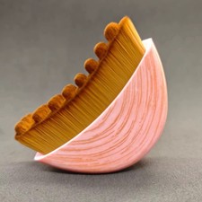 Pink Curved Half Moon lymphatic brush, Brown ...