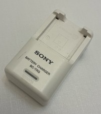 Genuine SONY BC-TRG Camera Battery Charger G series White OEM - USED