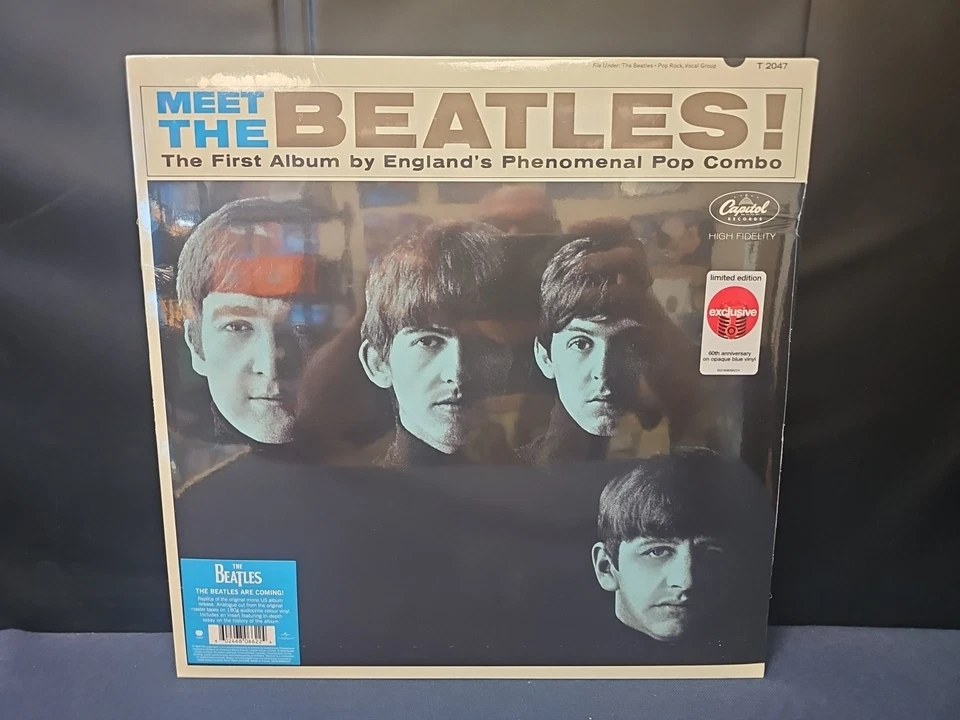 The Beatles : Meet The Beatles! (Ltd 60th 180g BLUE VINYL RECORD) NEW SEALED - Image 2 of 4