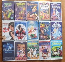 VHS TAPES: DISNEY, SCOOBY-DOO, HOLIDAY, MONSTER TRUCKS