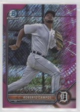 2022 Bowman Chrome Prospects Fuchsia Shimmer Refractor /199 Roberto Campos fm0