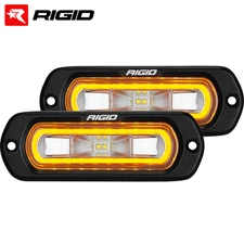 Rigid Industries SR-L Series Off-Road Universal Spreader Light Pods w/Amber Halo