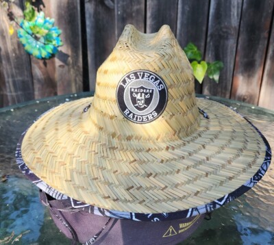 Wide Brim Straw Summer HAT Las Vegas Raiders  Sombrero W/FREE SHIPPING!!!