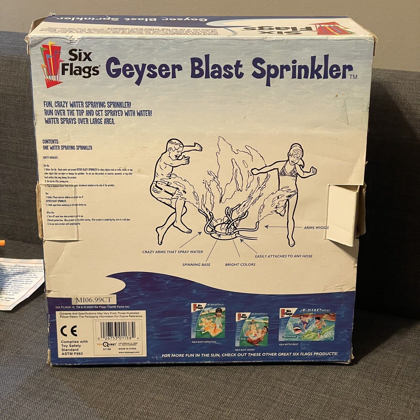Six Flags Geyser Blast Sprinkler 01138 eBay