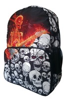 Banned Apparel Skulls Skeleton On Fire Punk Gothic Rucksack Backpack Waterproof Banned Apparel Skulls Skeleton On Fire Punk Gothic Rucksack Backpack Waterproof