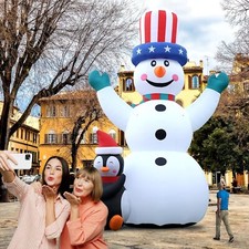 20/26/33/40FT Huge Christmas Inflatable Santa Claus Snowman for Xmas Party Event