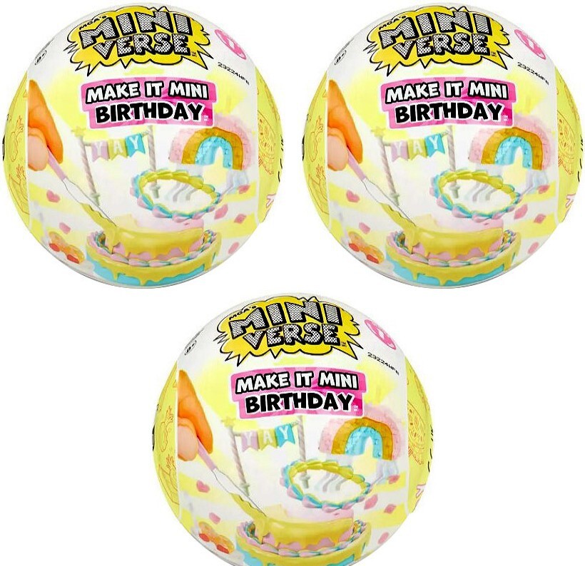 Miniverse Make It Mini BIRTHDAY LOT of 3 Packs | eBay
