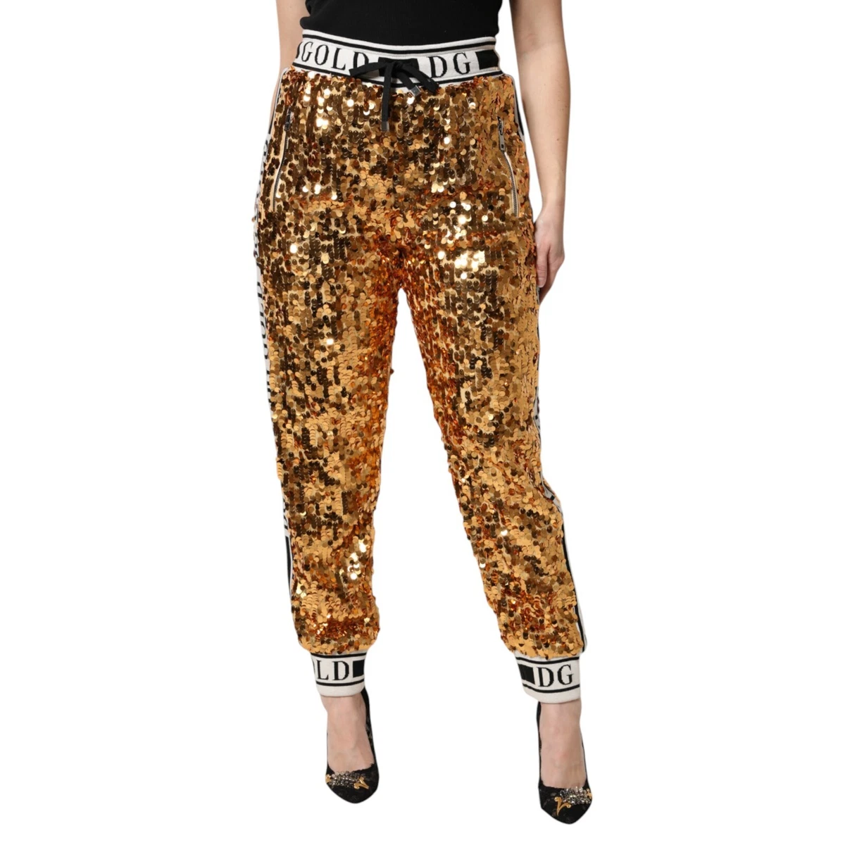 Dolce&Gabbana Gold Pants for Women for sale | eBay
