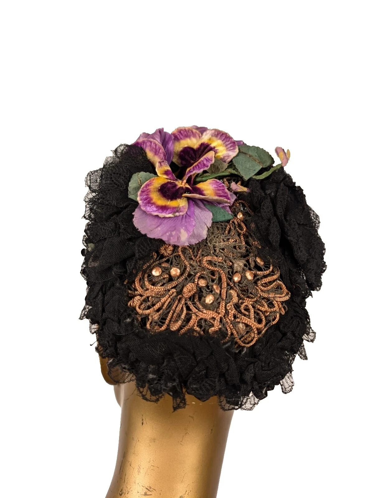 Sombreros Vintage Victoriano de encaje para De mujer