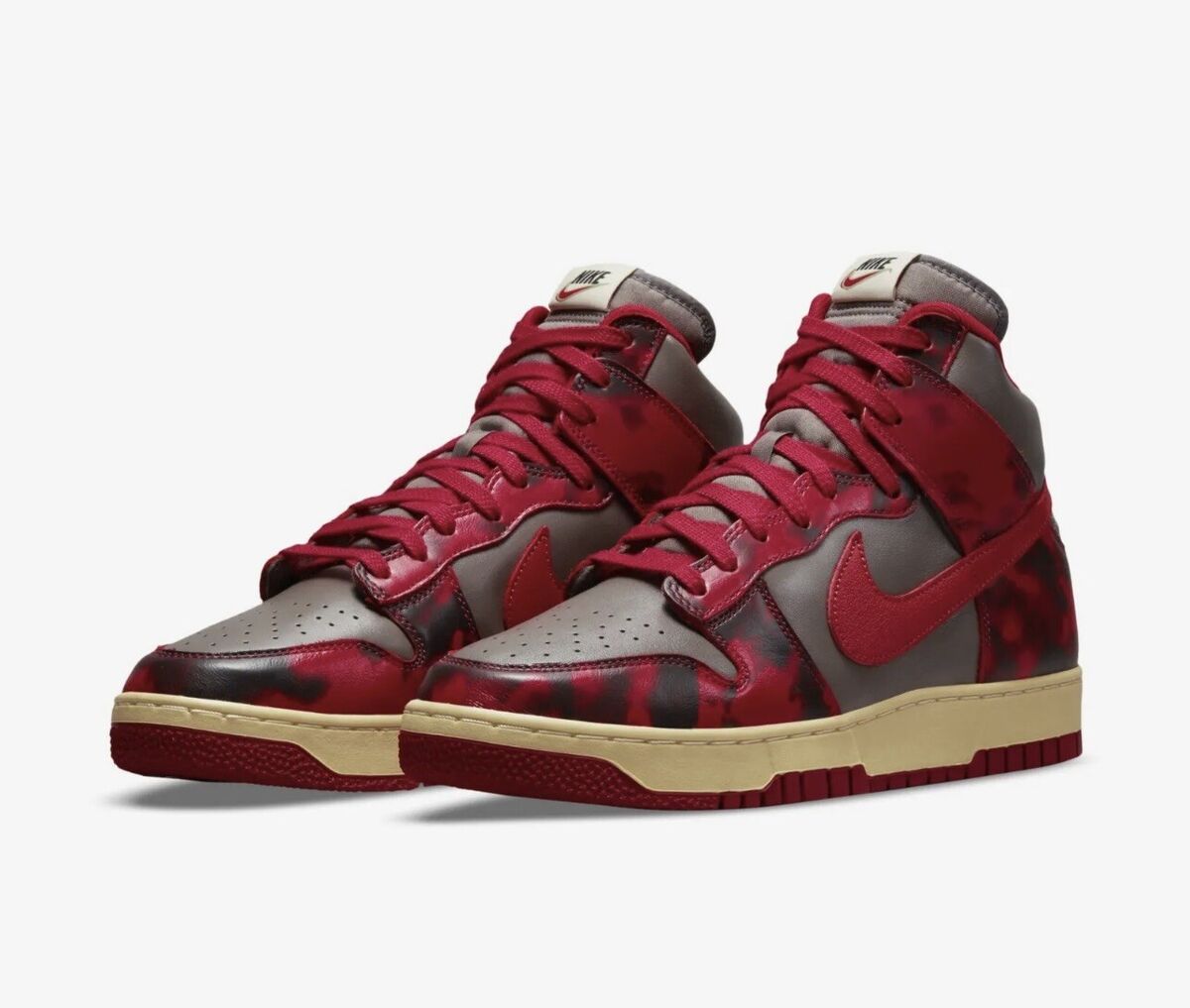★関税込★NIKE★ダンク ハイ アシッドウォッシ.ュ1985★23-30cm NIKE DUNK HIGH 1985 SP RED ACID WASH UNIVERSITY RED MENS SZ