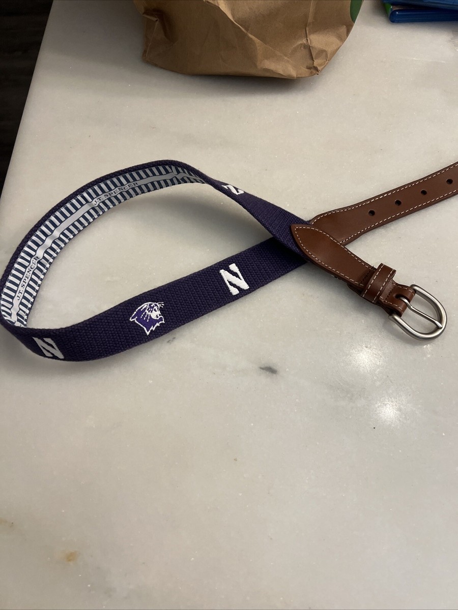 JT Spencer Belt Men XS Northwestern Wildcat NCAA Football