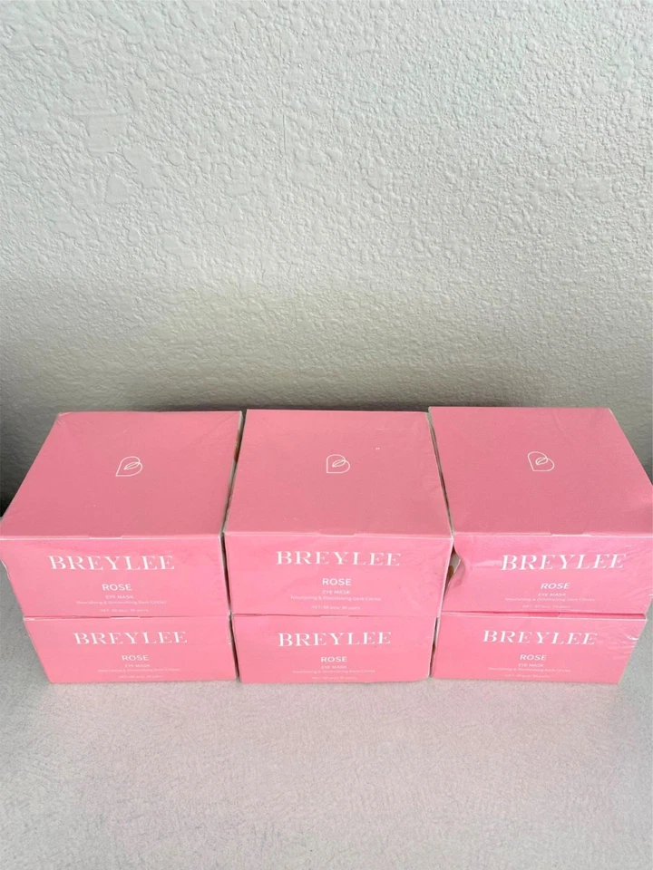 Маска для глаз BREYLEE Pink Rose 60 шт. - пухлые глаза/темные круги лот из 6 - Изображение 2 из 2