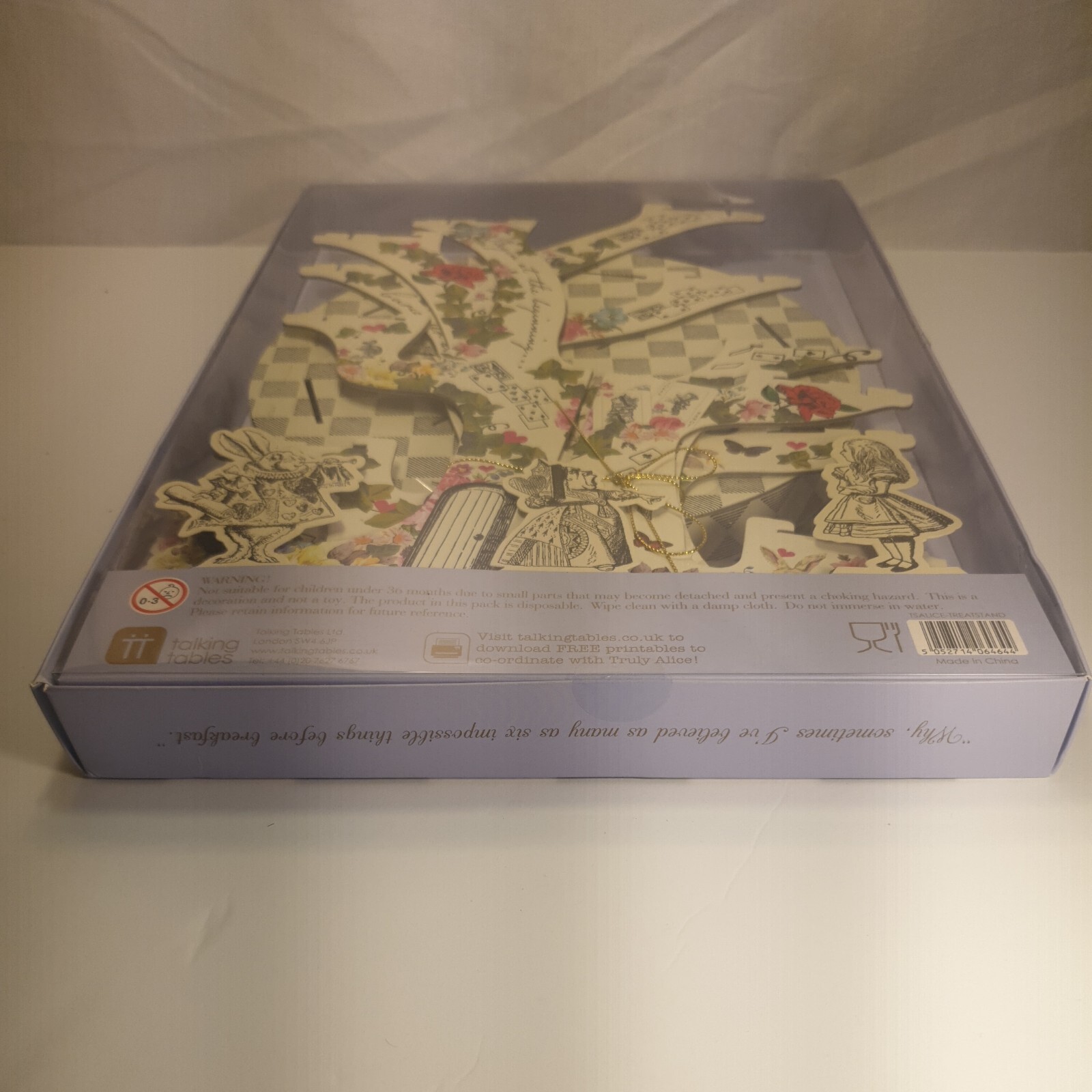 Talking Tables Alice in Wonderland Cupcake Stand, Decoration Table