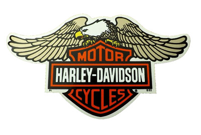 Harley Davidson Bar and Shield INSIDE WINDOW Decal OEM Part D22 ~ 8.5 Inches!