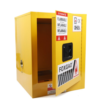 4/36 Gallon Safety Flammable Liquids Storage Cabinet Fire Protection Steel Plate