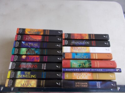 16 LEFT BEHIND SERIES MIXED LOT TRADE PB W/ONE HC W/DJ NEAR COMPLETE TIM LAHAYE