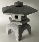 Gray Stone Lantern Yukimi Tourou Small Granite Japanese Garden Ornament Statue