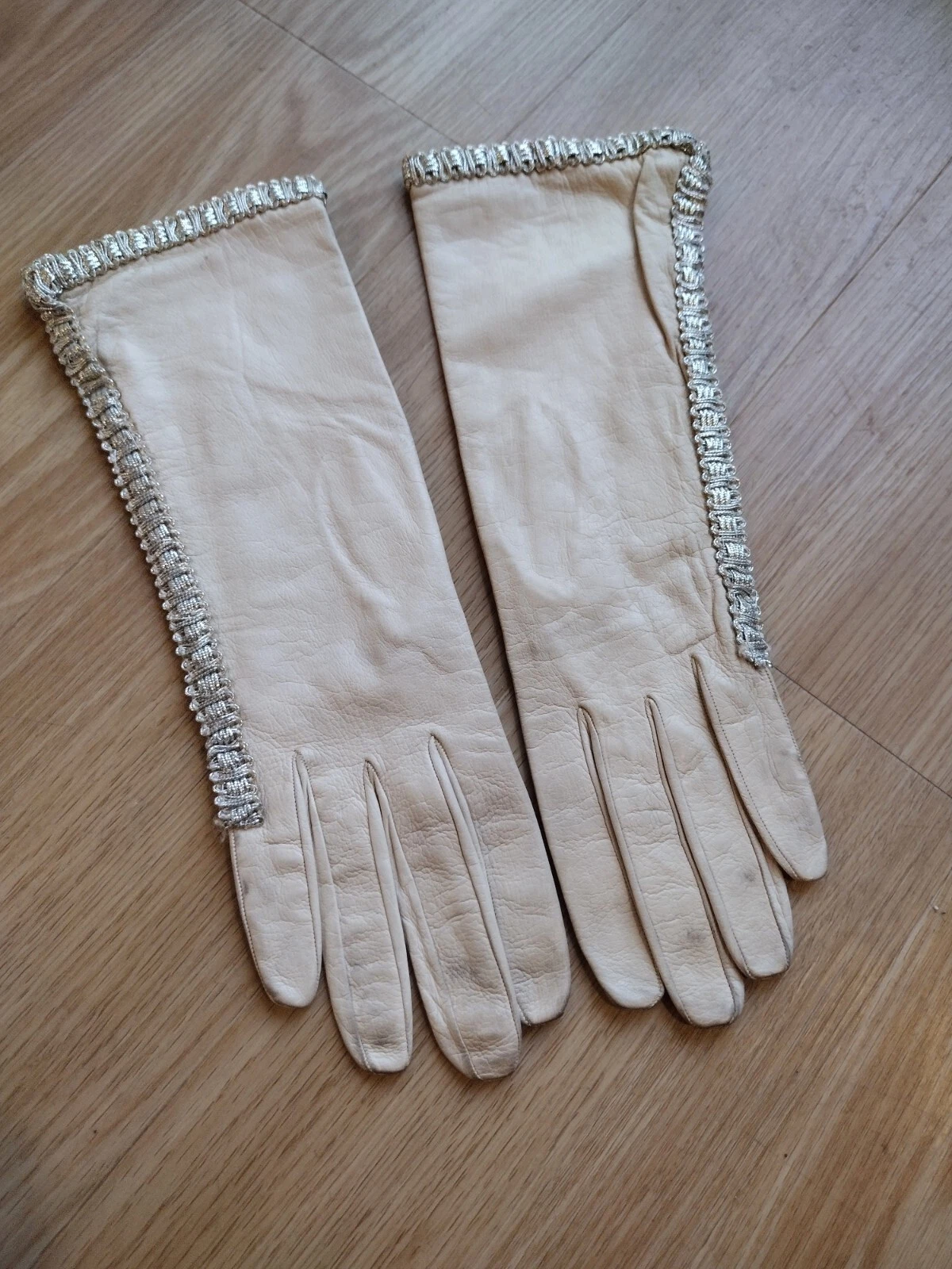 RARE Gants de soirée Christian Dior années 50 Chevreau vintage cuir convoité