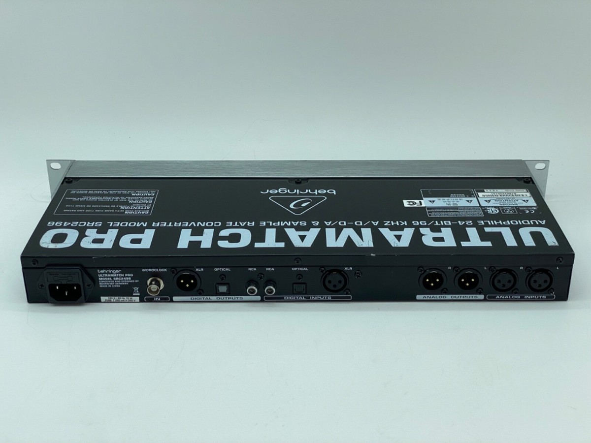 Behringer ULTRAMATCH PRO SRC2496 Audiophile 24-Bit/96 kHz A Behringer ULTRAMATCH PRO SRC2496 Audiophile 24-Bit/96 kHz A