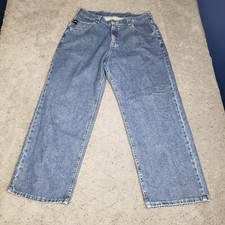 VTG Raylz Jeans Mens 36x30 Blue Wide Leg Denim Streetwear Skater Grunge Baggy