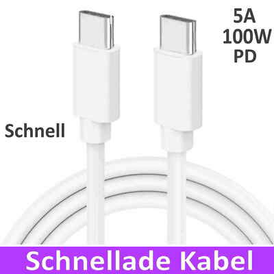 SCHNELL Ladekabel USB C auf USB C Typ-C für Samsung S10 S20 Mate 30 Huawei Gut