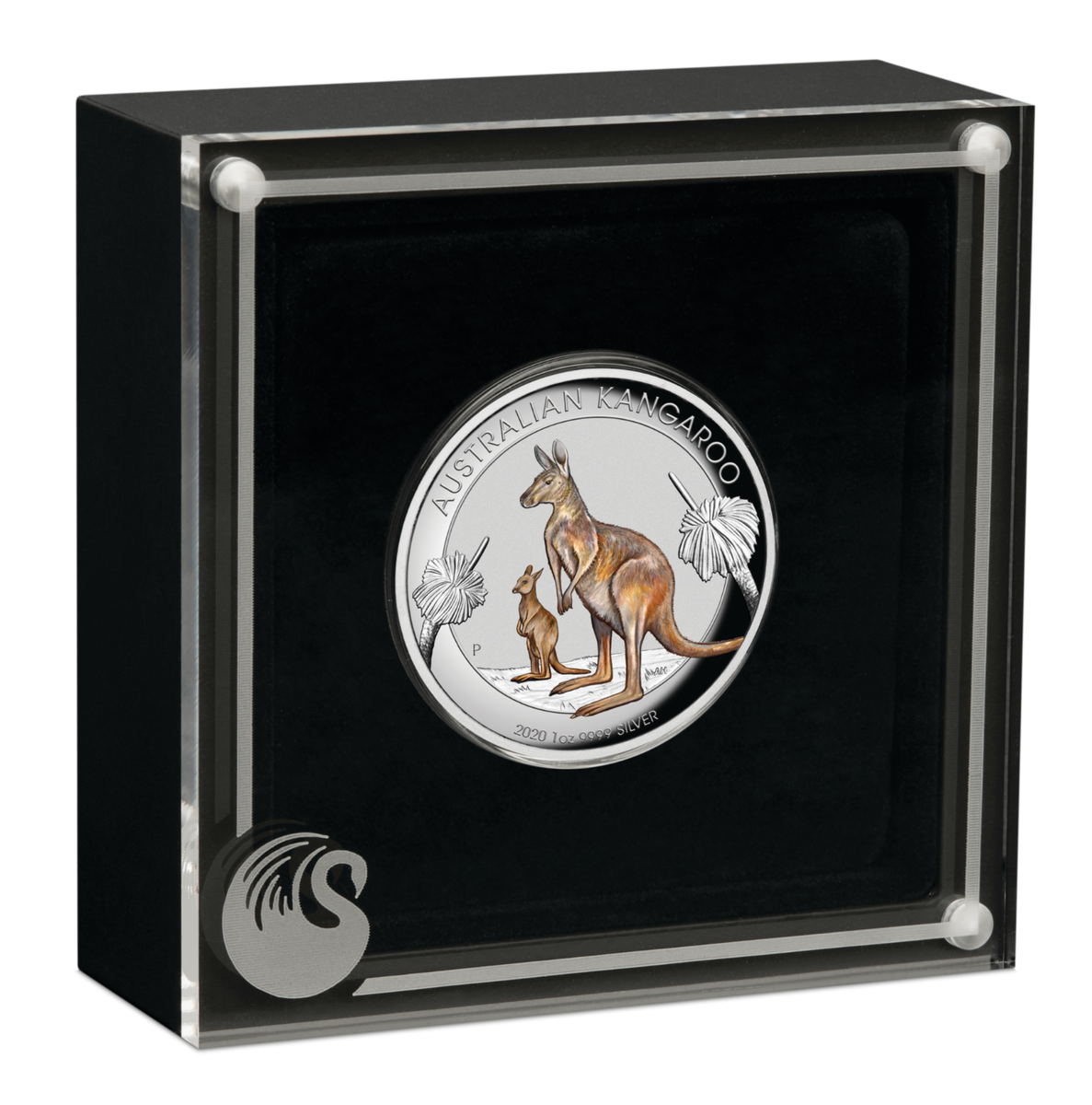 2020 First Australia Kangaroo 1oz $1 Silver Proof Colored High