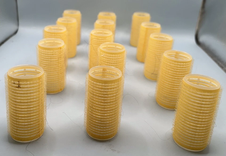 Винтажные бигуди Comair средний желтый лот из 15 - Изображение 3 из 4