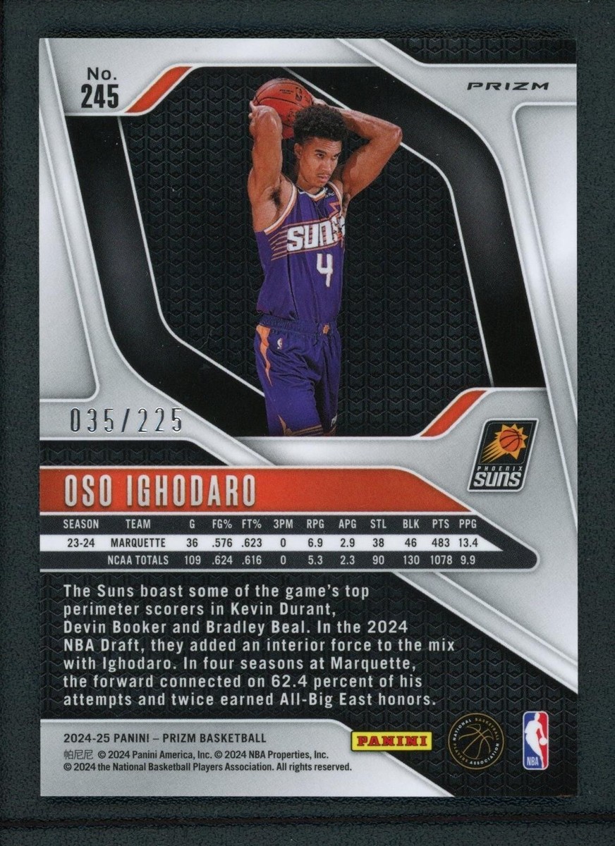 2024-25 OSO IGHODARO 035/225 PANINI PRIZM RED ROOKIE RC #245