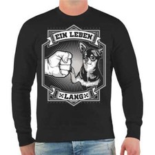 Pullover Sweatshirt Chihuahua Schwarz Größe S M L XL XXL 3XL 4XL 5XL 6XL 7XL 8XL