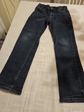 Children's Place Boy's Size 10 Straight Dark Wash Adjustable Waist Jeans
