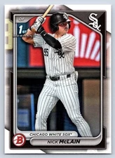 NICK MCCLAIN  WHITE SOX   RC 1st card   2024 BOWMAN DRAFT #BD-14