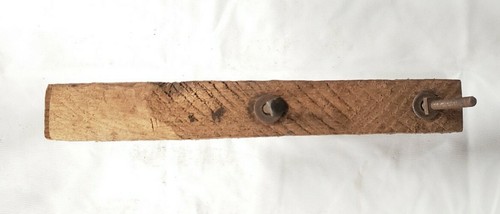 3 Vintage Early Wood Vice Clamp Lot w/ Square Head Bolts / Unbranded Homemade? - Picture 2 of 5