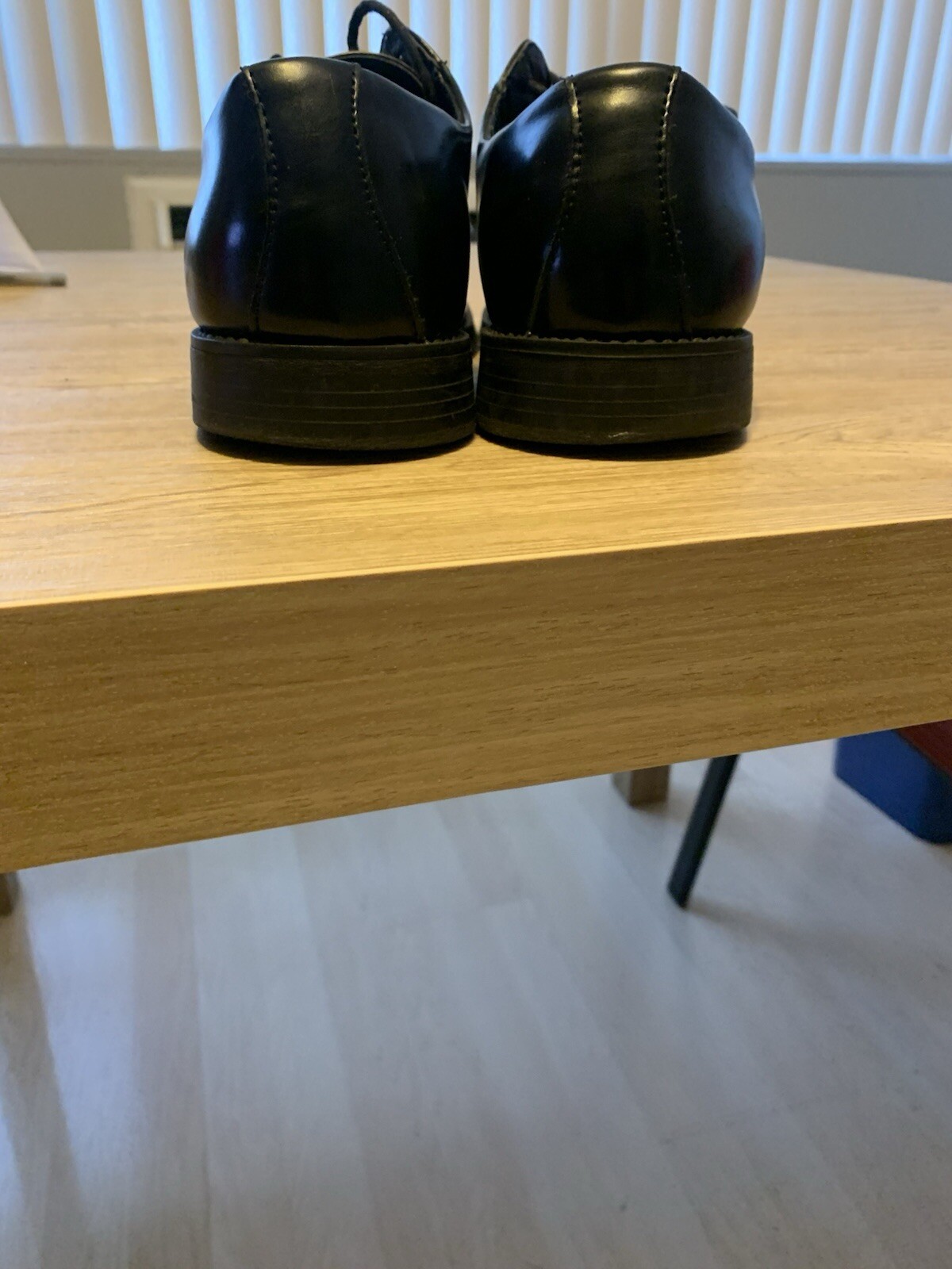 SAOLA Scarpe derby Kenneth Cole Reaction Simplicity 10 5 M in pelle nera punta quadrata