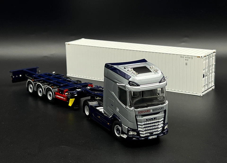 Remolque flexible DAF XG+ 4x2 + contenedor de 40 ft "Bernard et Bernard" modelos de camiones WSI Foto 2 de 4