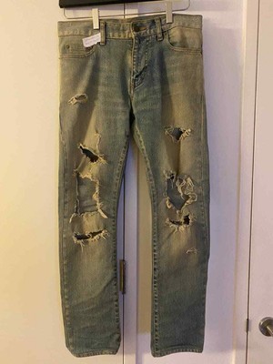 saint laurent trash denim