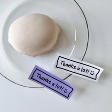 120pcs Thanks A Lot Thank You Stickers Self-Adhesive Seals Labels Party 6 2cm