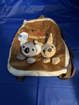 I Love Scenic World Australia Souvenir Plush Kids Backpack Koala