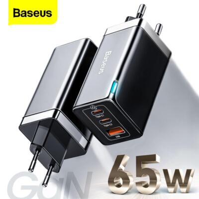 Baseus Gan 65w USB C Charger Quick Charge 4.0 3.0 Qc4.0 Qc Pd3.0 Pd Usb-c Type C