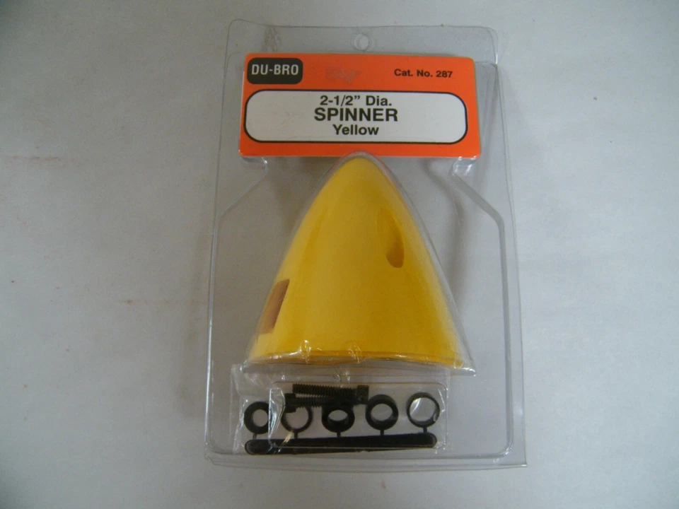 (4) DU-BRO 2 1/2" DIA SPINNERS AMARILLO 287 BLANCO 284 NUEVO Foto 2 de 4