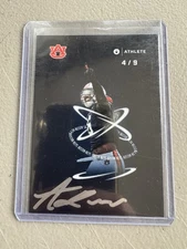 2023 Onit Football On Card Auto Niner 4/9 Austin Keyes Auburn Tigers/Vikings