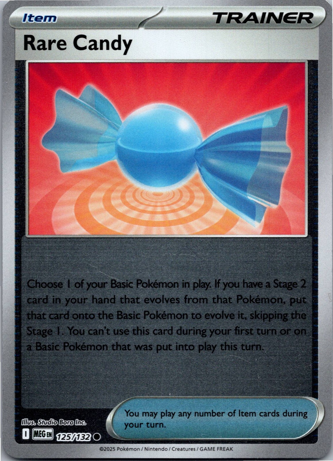Rare Candy - - ME01: Mega Evolution 125/132 - Common - NM Pokémon TCG