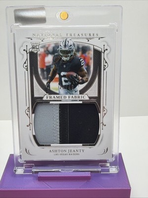 2025 National Treasures Framed Fabric Ashton Jeanty Patch /49 FF-AJY