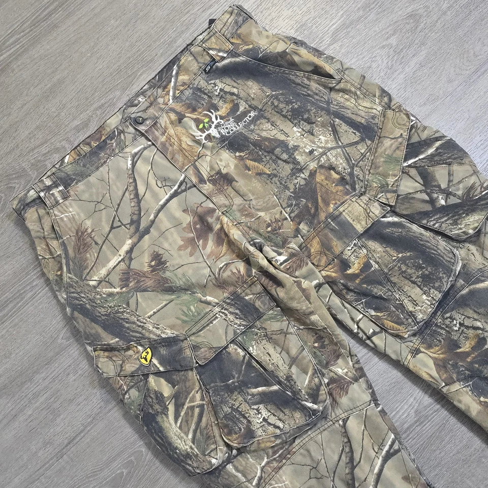 Bone Collector Scent Blocer Shield Realtree Camo Cargo Pants 11 Pockets Mens 2XL - Image 2 of 4