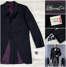 BNWT 2495 Paul Stuart x Phineas Cole Formal Frock Coat Tails, 42R 44R Tuxedo